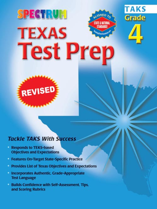 Title details for Texas Test Prep, Grade 4 by Spectrum - Available